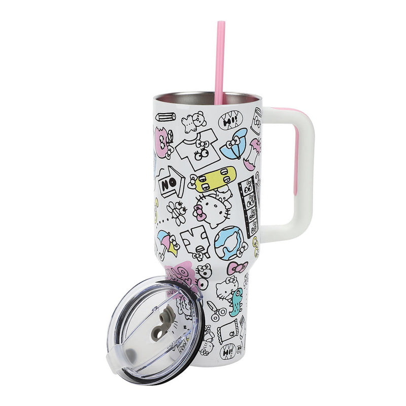 Cargue la imagen en el visor de la galería, Sanrio - Hello Kitty Bag &amp; 40 oz. Stainless Steel Tumbler Set
