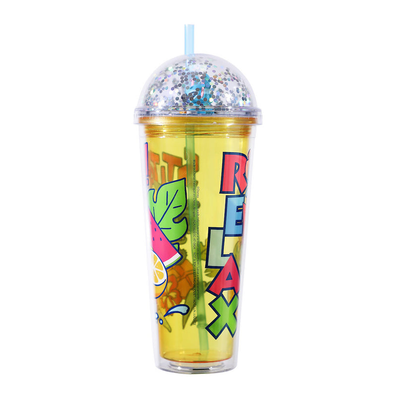 Cargue la imagen en el visor de la galería, Disney Lilo &amp; Stitch - Confetti Lid 16 oz. Plastic Tumbler
