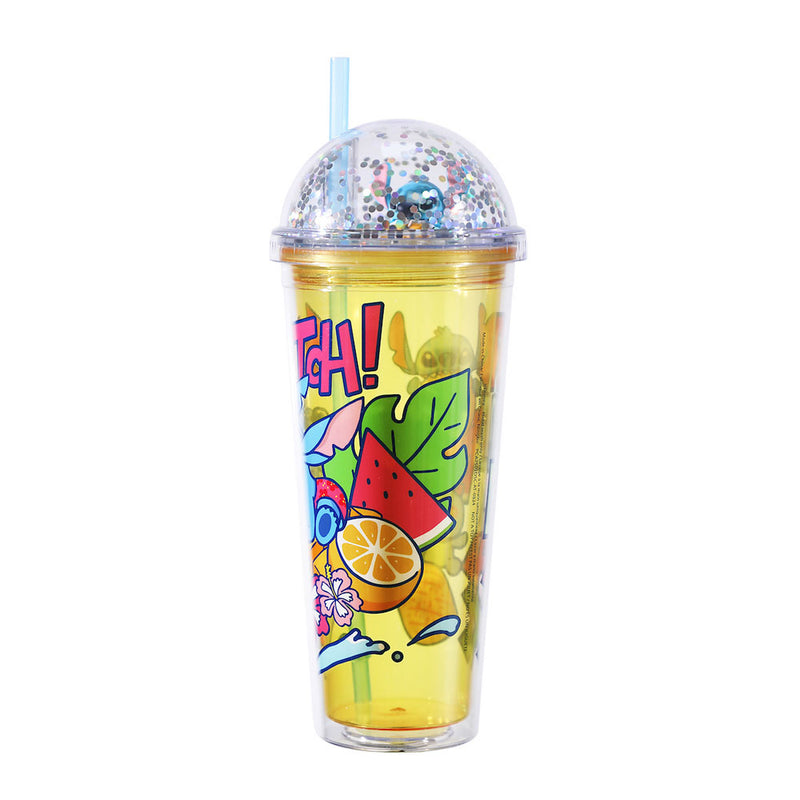 Cargue la imagen en el visor de la galería, Disney Lilo &amp; Stitch - Confetti Lid 16 oz. Plastic Tumbler
