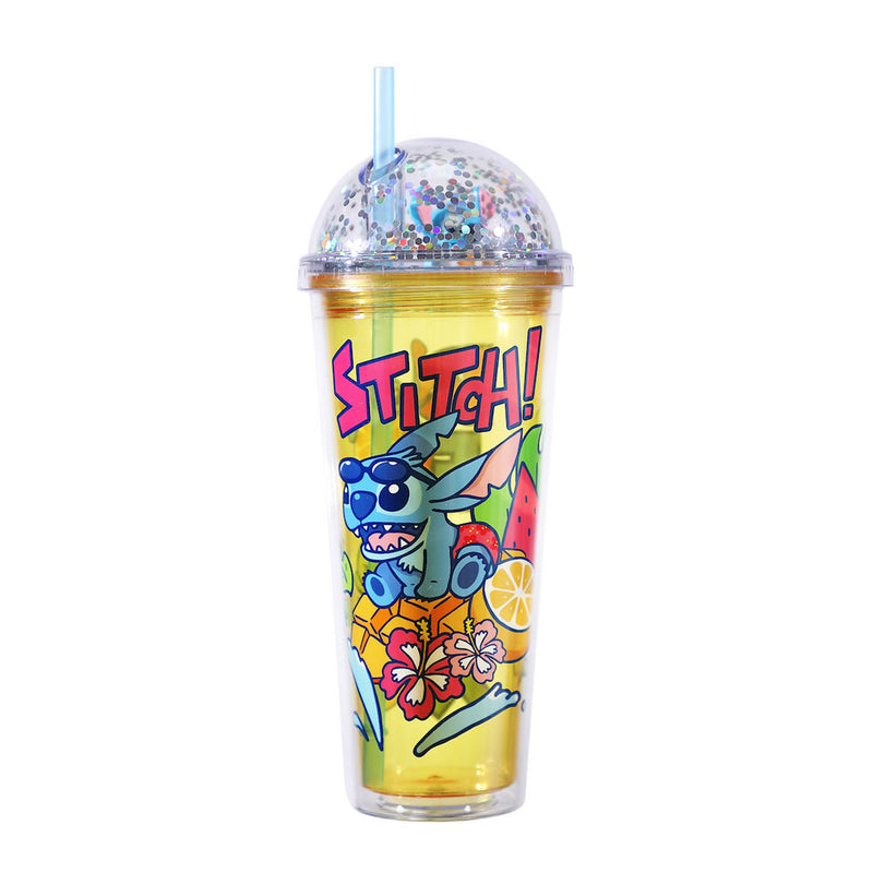 Cargue la imagen en el visor de la galería, Disney Lilo &amp; Stitch - Confetti Lid 16 oz. Plastic Tumbler
