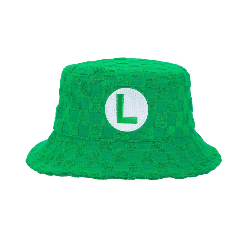 Chargez l&#39;image dans la visionneuse de la galerie, Super Mario - Luigi Terry Cloth Bucket Hat
