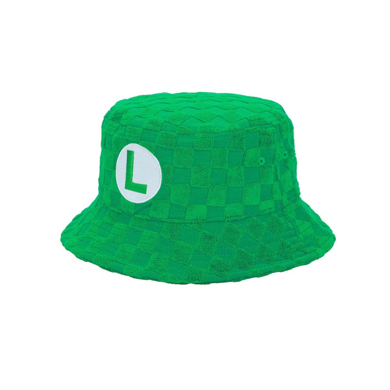 Chargez l&#39;image dans la visionneuse de la galerie, Super Mario - Luigi Terry Cloth Bucket Hat
