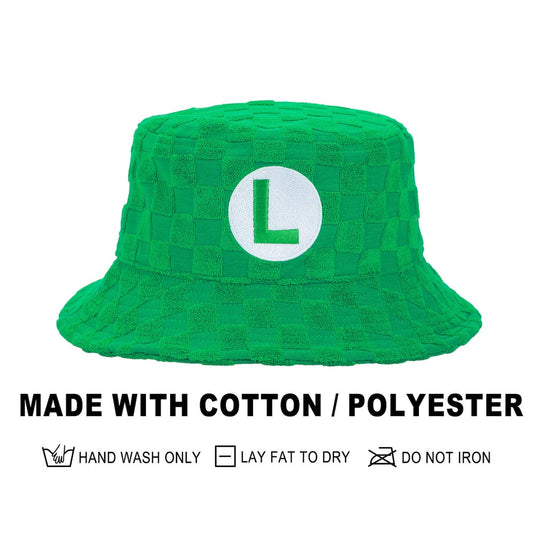 Super Mario - Luigi Terry Cloth Bucket Hat