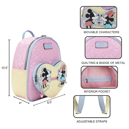 Disney: Mickey & Minnie - Interactive Quilted Mini Backpack