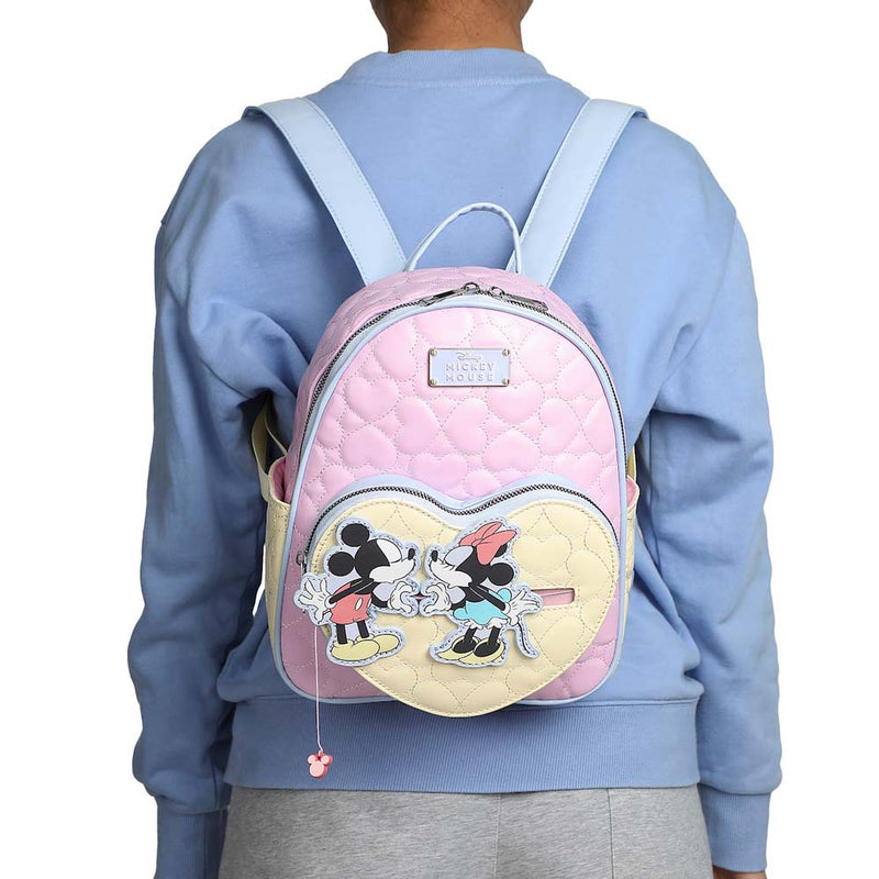 Cargue la imagen en el visor de la galería, Disney: Mickey &amp; Minnie - Interactive Quilted Mini Backpack
