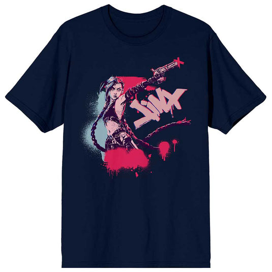 League of Legends - Arcane Jinx Graffiti Unisex Tee T-shirt