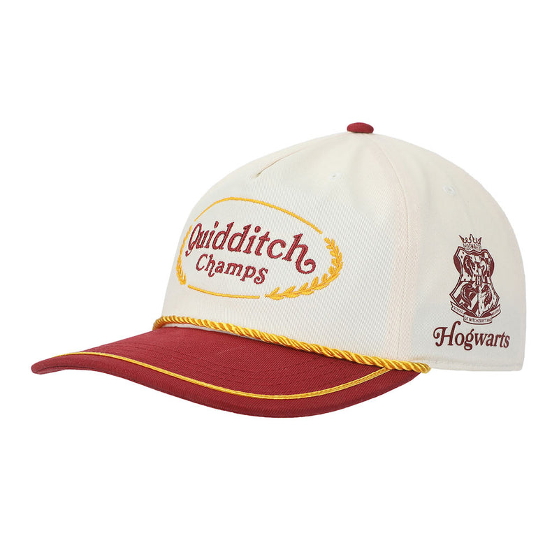 Load image into Gallery viewer, Harry Potter - Hogwarts Quidditch Champs Vintage Rope Curved Bill Snapback Hat
