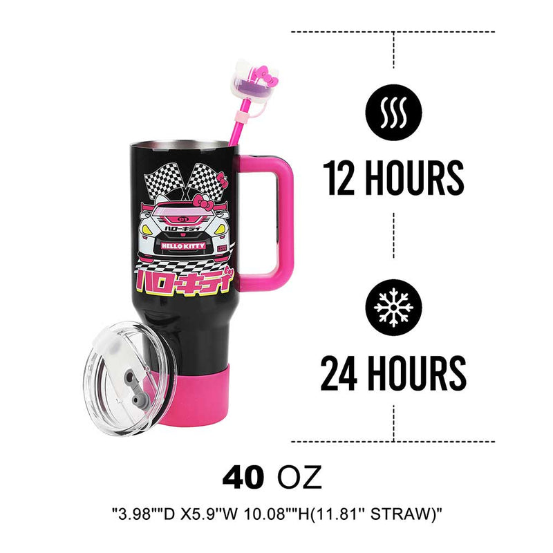 Cargue la imagen en el visor de la galería, Sanrio - Hello Kitty Tokyo Speed &amp; Straw Cover 40 oz. Stainless Steel Tumbler
