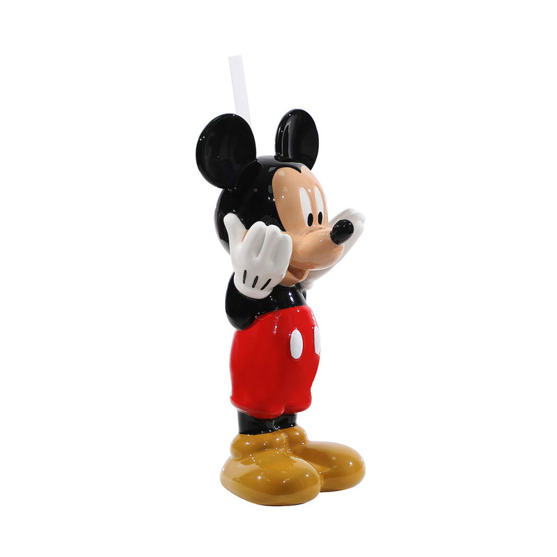 Load image into Gallery viewer, Disney Mickey Mouse - 6 oz. Sculpted Ceramic Cup With Straw
