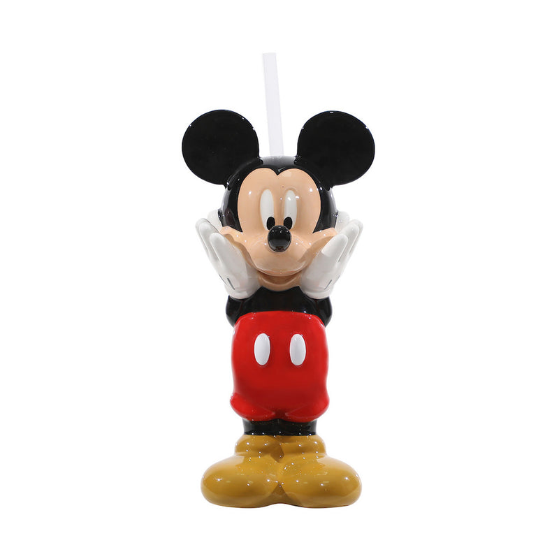 Load image into Gallery viewer, Disney Mickey Mouse - 6 oz. Sculpted Ceramic Cup With Straw
