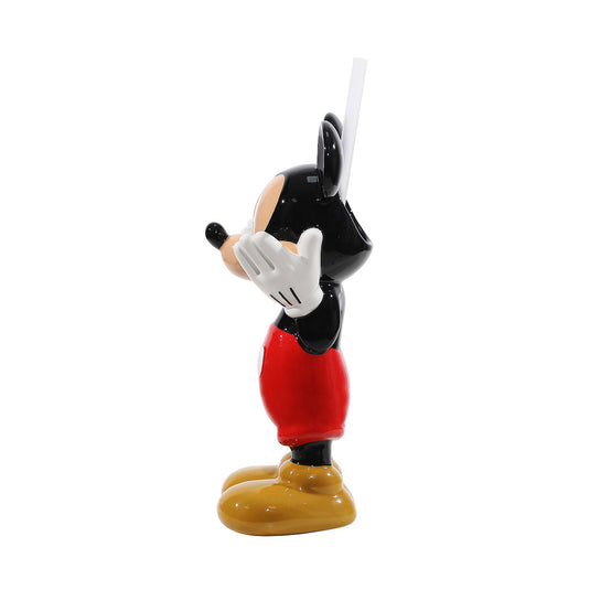 Disney Mickey Mouse - 6 oz. Sculpted Ceramic Cup With Straw
