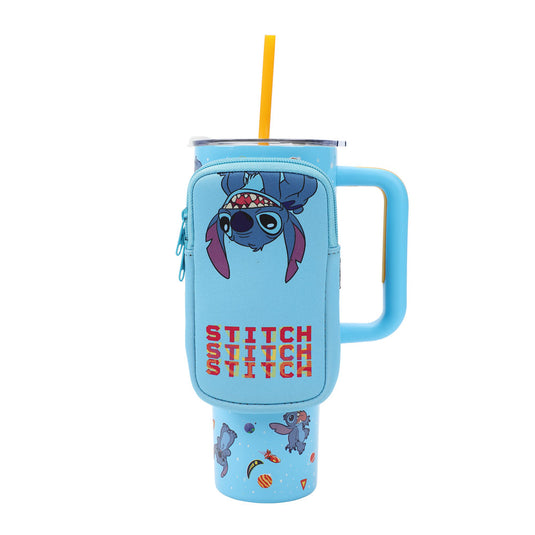 Disney Lilo & Stitch - Stitch 40 oz. Stainless Steel Tumbler & Bag Set