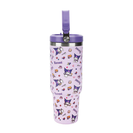 Sanrio Hello Kitty - Kuromi 40 oz. Stainless Steel Tumbler with Handle