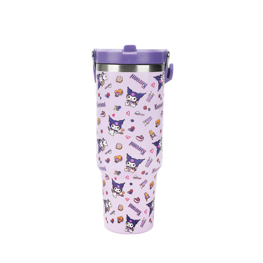 Sanrio Hello Kitty - Kuromi 40 oz. Stainless Steel Tumbler with Handle