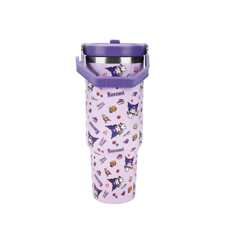 Chargez l&#39;image dans la visionneuse de la galerie, Sanrio Hello Kitty - Kuromi 40 oz. Stainless Steel Tumbler with Handle
