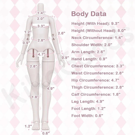 Animove - Don’t Touch My Bangs Series 1/6 Ball Jointed Doll Action Figure 1 Single Blind Box