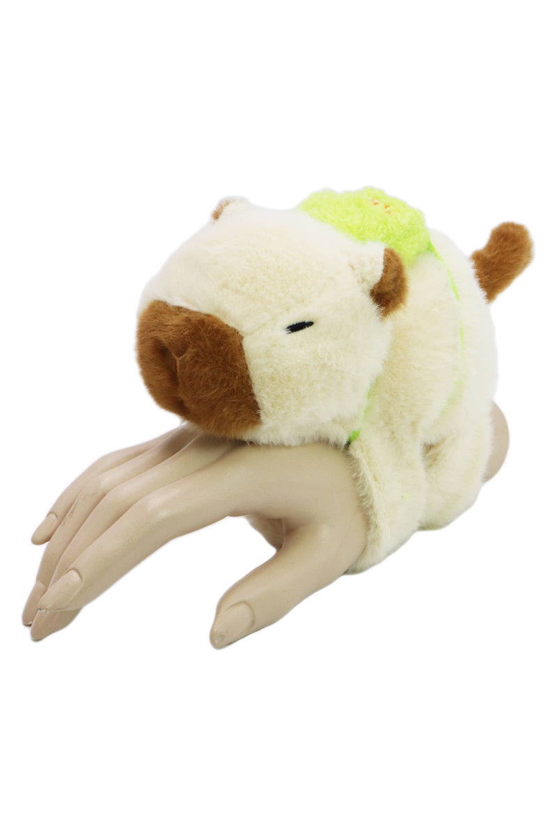 Load image into Gallery viewer, Capybara Stuffed Plushie Slap Wristband Bracelet
