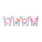 Hello Kitty Garden 4pc. 1.5oz. Mini Glass Set 4x1