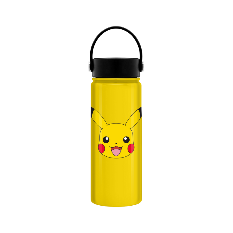 Load image into Gallery viewer, Pokemon Pikachu - Happy Face 20oz Stainless Steel Water Bottle
