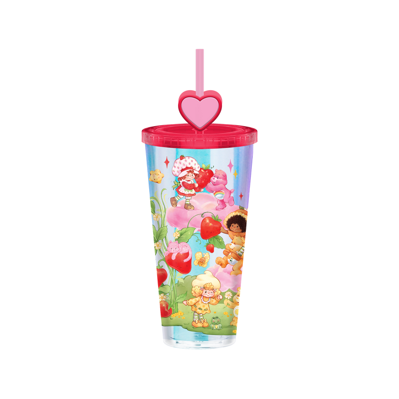 Load image into Gallery viewer, Care Bears &amp; Strawberry Shortcake 24oz Iridescent Cold Cup
