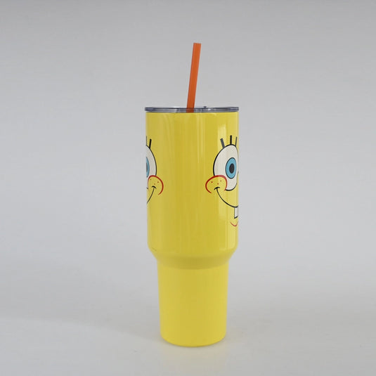 Sponge Bob - Big Face 40oz Stainless Steel Tumbler w Handle