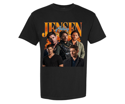 Jensen Ackles -  Black T-Shirt