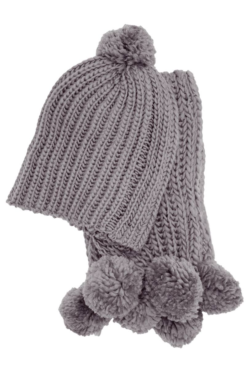 Load image into Gallery viewer, Crochet Chunky Knitted Beanie and Wrap Scarf
