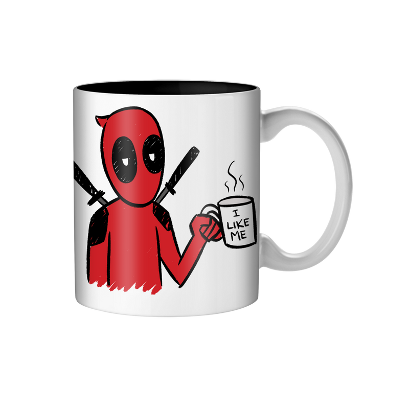 Load image into Gallery viewer, Silver Buffalo Deadpool - I Like Me 20oz Ceramic Mug
