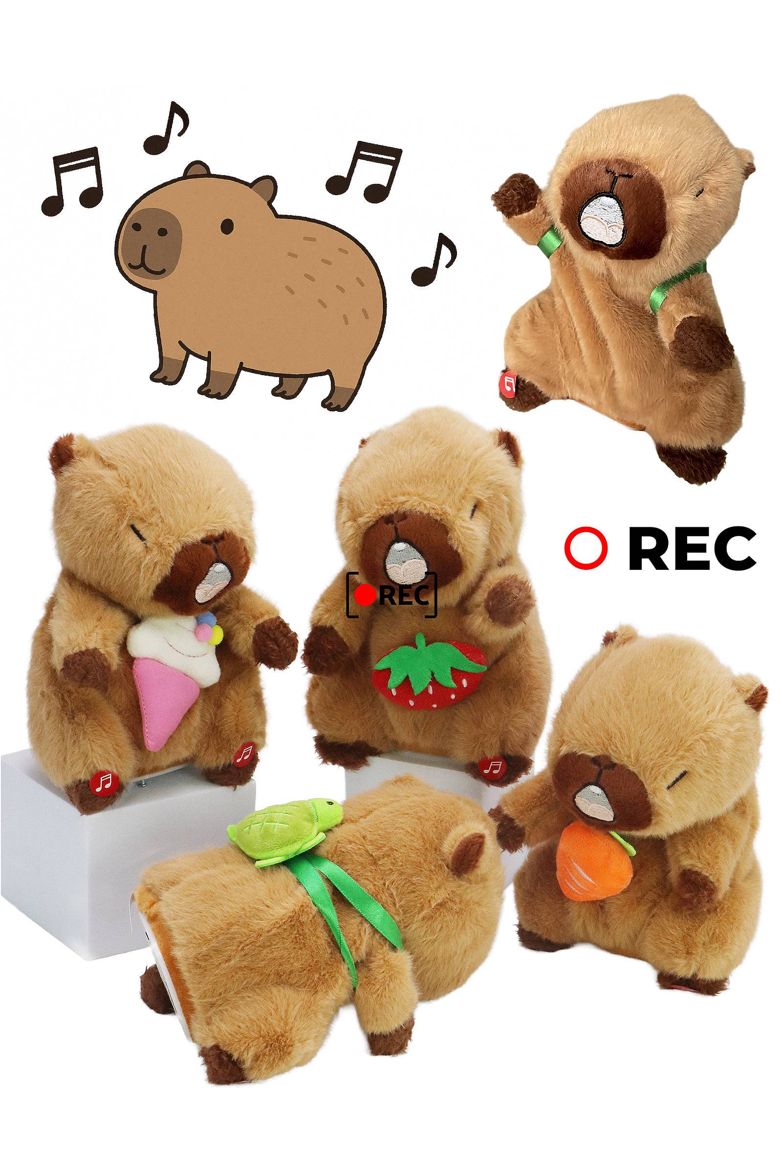 Capybara Sound Mimicking 1pc Dancing Toy – Kryptonite Character Store