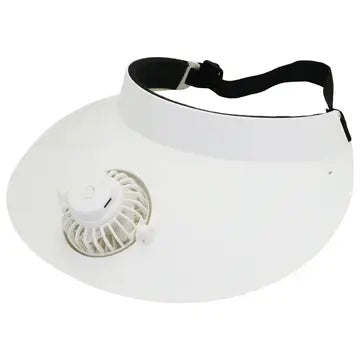 Cargue la imagen en el visor de la galería, Cap Zone - Women's Matte Pastel 1Pc Electric Fan Sun Visor
