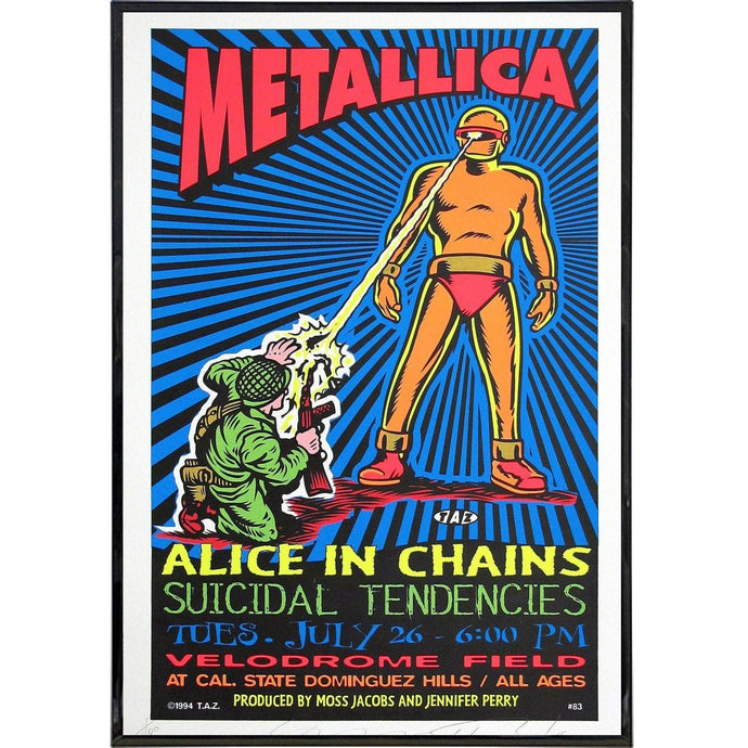 Metallica - Velodrome Show Poster Print 11x17 Wall Frame Art