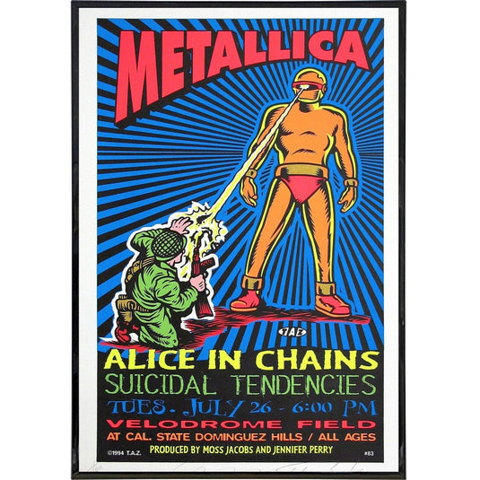 Metallica - Velodrome Show Poster Print 11x17 Wall Frame Art