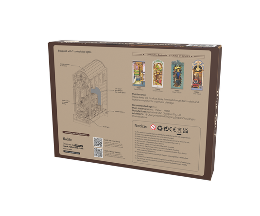 Robotime Rolife Time Travel DIY Book Nook Shelf Insert Figure