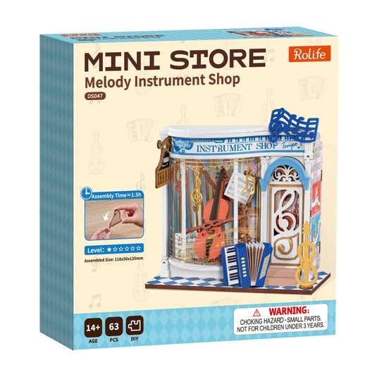 Robotime Rolife - Melody Instrument Shop DIY Miniature House Figure
