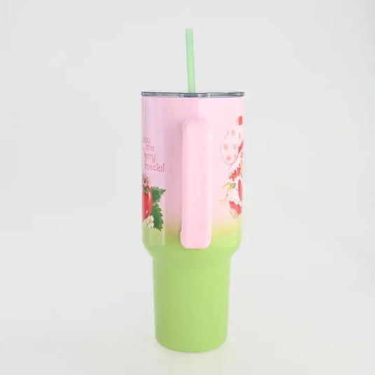 Silver Buffalo Strawberry Shortcake Vintage Berry Ombre 40oz SS Tumbler