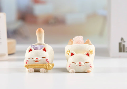 BCmini Maneki Lucky Cat Crystal Blind Box