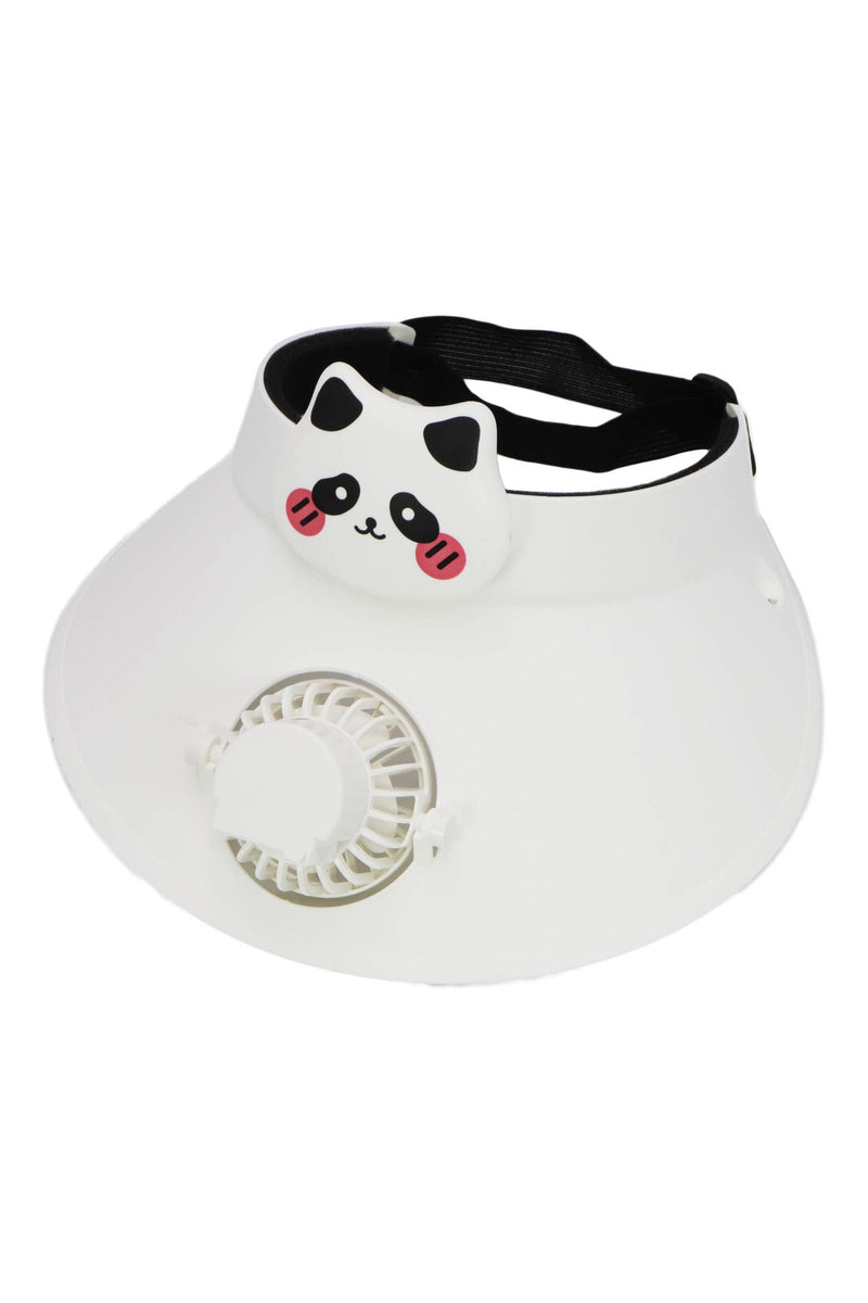 Chargez l&#39;image dans la visionneuse de la galerie, Cap Zone - Kids Animal Pals Sun Visor W/ Sticker 1pc Electric Fan
