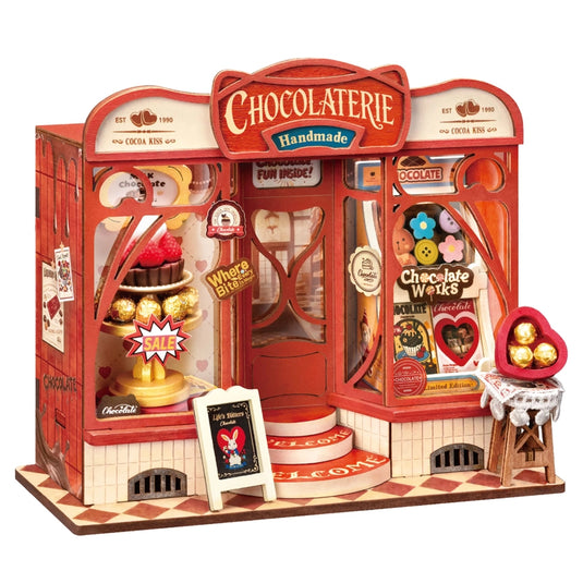 Robotime Rolife - Sweet Chocolate Shop DIY Miniature House Figure