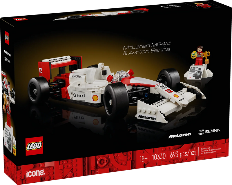 Load image into Gallery viewer, Lego: F1 Cars McLaren - MP4/4 &amp; Ayrton Senna Figure
