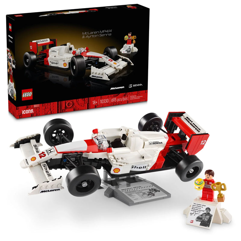 Load image into Gallery viewer, Lego: F1 Cars McLaren - MP4/4 &amp; Ayrton Senna Figure
