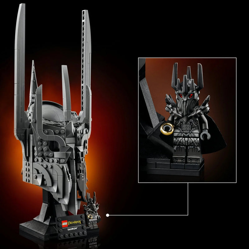Cargue la imagen en el visor de la galería, LEGO The Lord of the Rings - Sauron's Helmet Building Toy Figure
