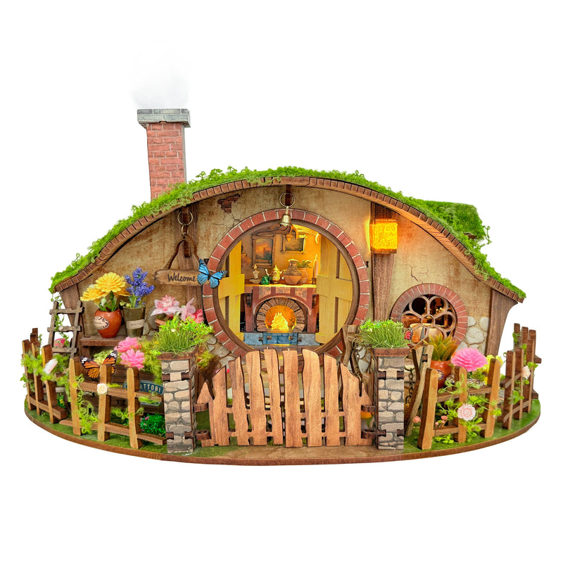 Load image into Gallery viewer, Hands Craft DIY Fern Hollow Miniature House Kit
