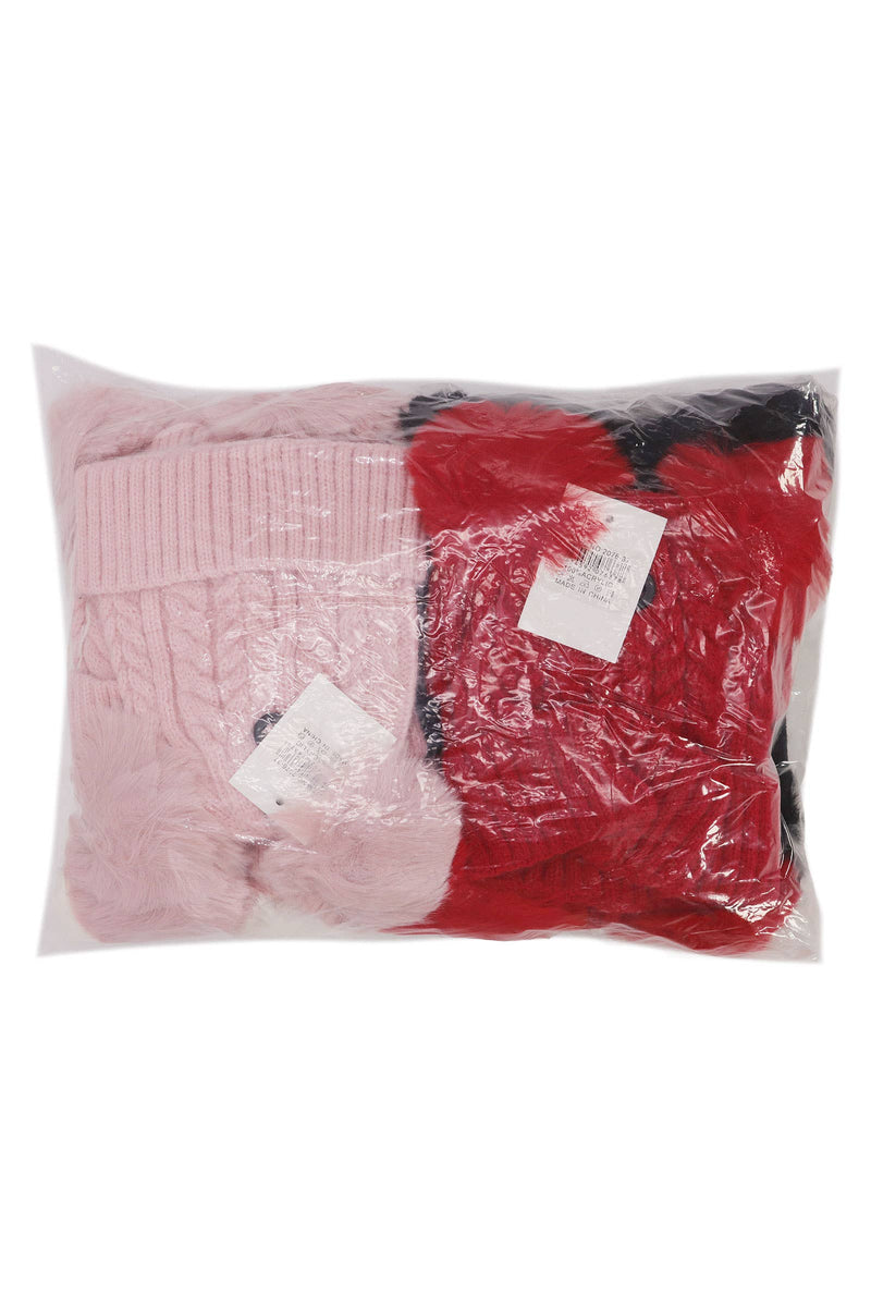 Load image into Gallery viewer, Toddlers Cable Knitted Double Pom Beanie
