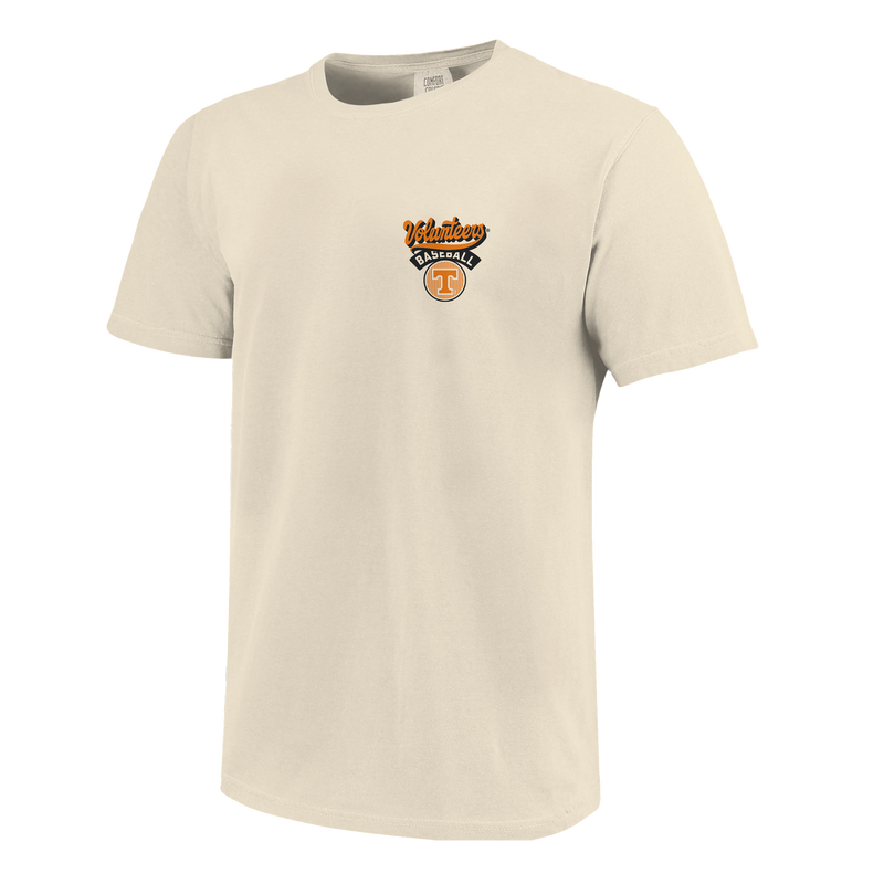 Cargue la imagen en el visor de la galería, Image One - Tennessee Volunteers - NCAA Modern Script Stripes Comfort Color Short Sleeve T-shirt
