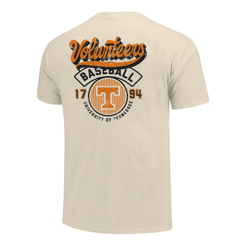 Cargue la imagen en el visor de la galería, Image One - Tennessee Volunteers - NCAA Modern Script Stripes Comfort Color Short Sleeve T-shirt
