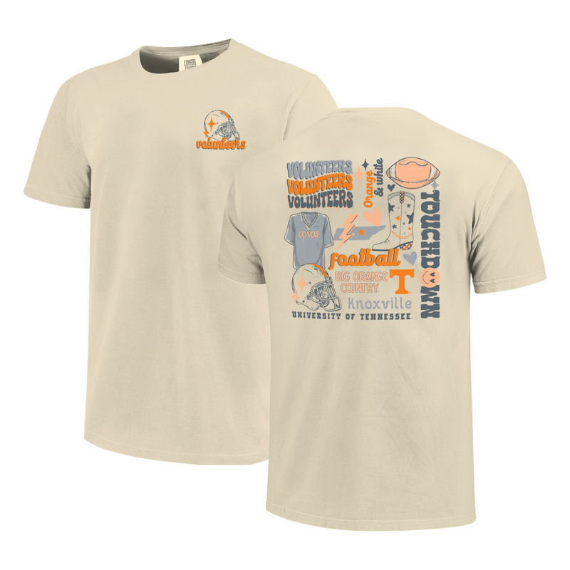 Cargue la imagen en el visor de la galería, Image One - Tennessee Volunteers - NCAA Football Season Comfort Color Short Sleeve T-shirt
