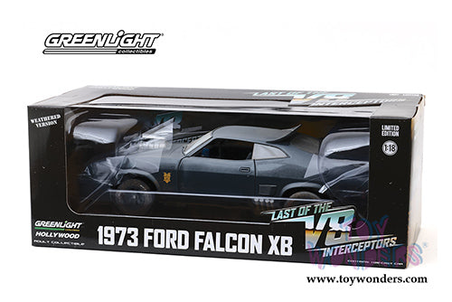 GreenLight Hollywood Last of the V8 Interceptors 1973 Ford Falcon XB Weathered 1:18 Diecast Model Car
