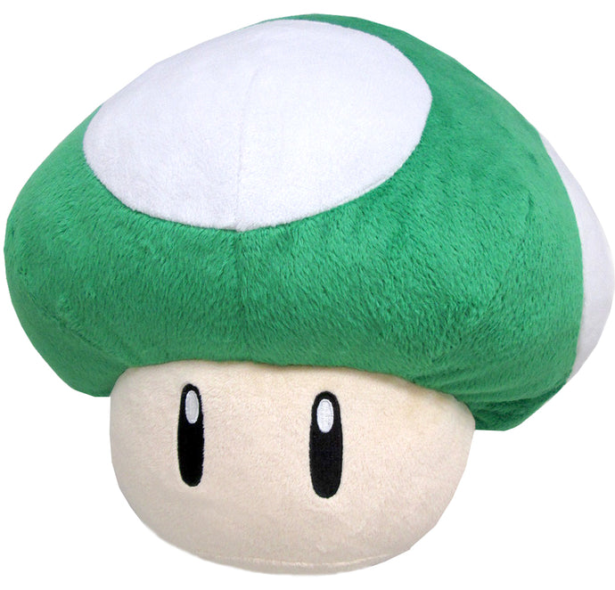 Little Buddy Super Mario Bros - 1Up Mushroom Plush Pillow