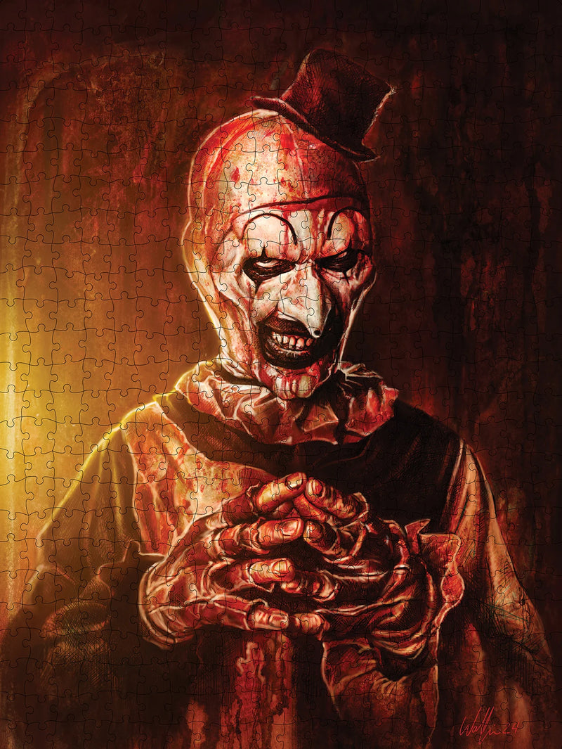 Cargue la imagen en el visor de la galería, Trick or Treat Studios: Terrifier - Art The Clown 500 Piece Jigsaw Puzzle
