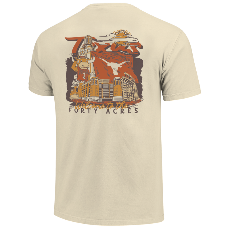Cargue la imagen en el visor de la galería, Image One - Texas Longhorns - NCAA Hand Drawn Campus Stack Comfort Color T-Shirt
